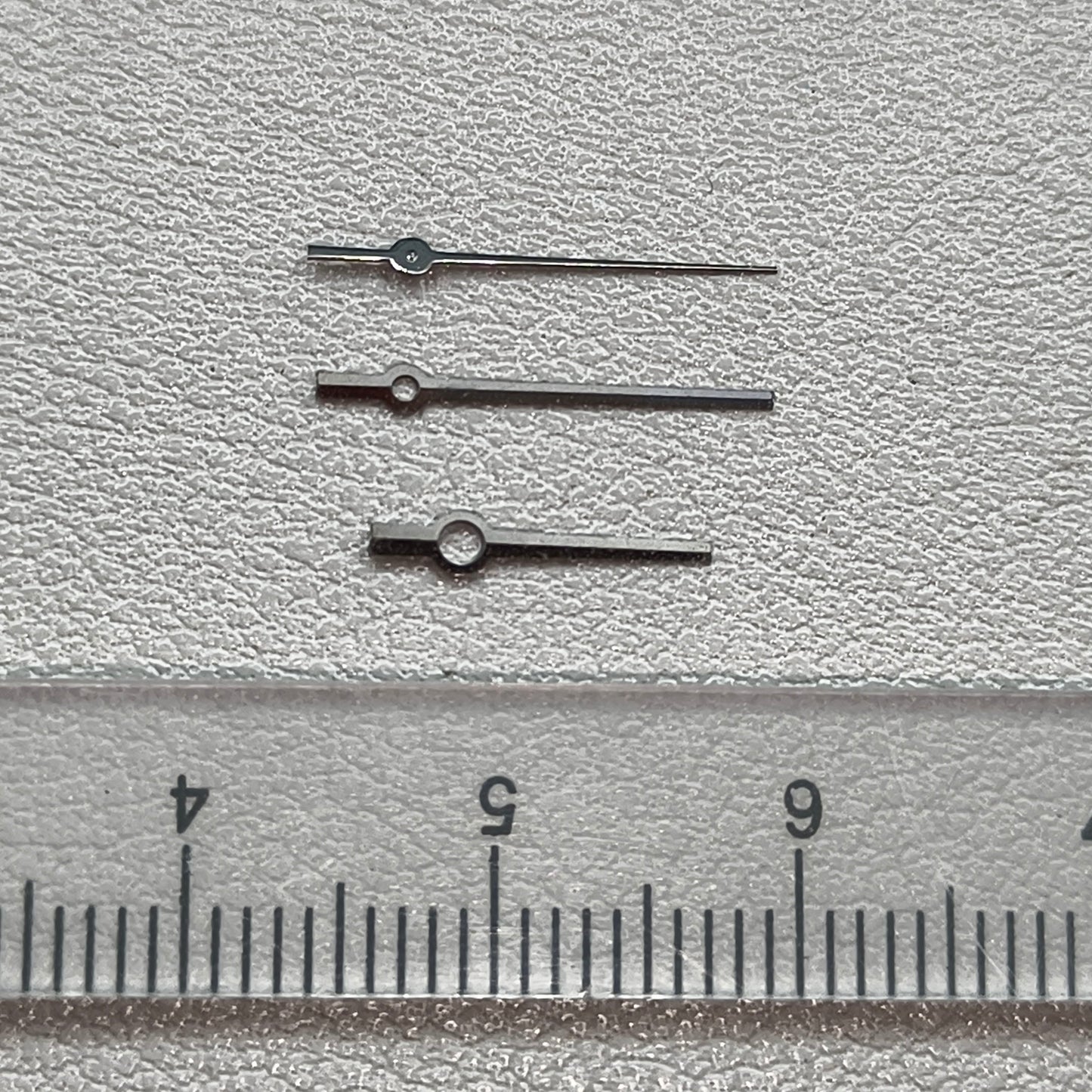 6.7X10.35X11mm Silver Trim No Lume Watch Hands for NH05/NH06 Fit 31mm Case
