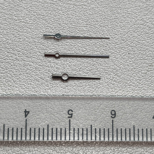 6.7X10.35X11mm Silver Trim No Lume Watch Hands for NH05/NH06 Fit 31mm Case