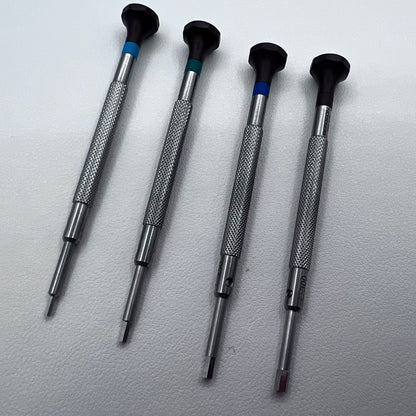Swiss Bergeon 30081-HEX-P04 Hex Blade Screwdrivers Set of 4