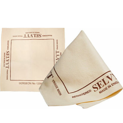 Bergeon 1208-SR-B chamois-coloured cotton cleaning cloth for watch accessories maintenance