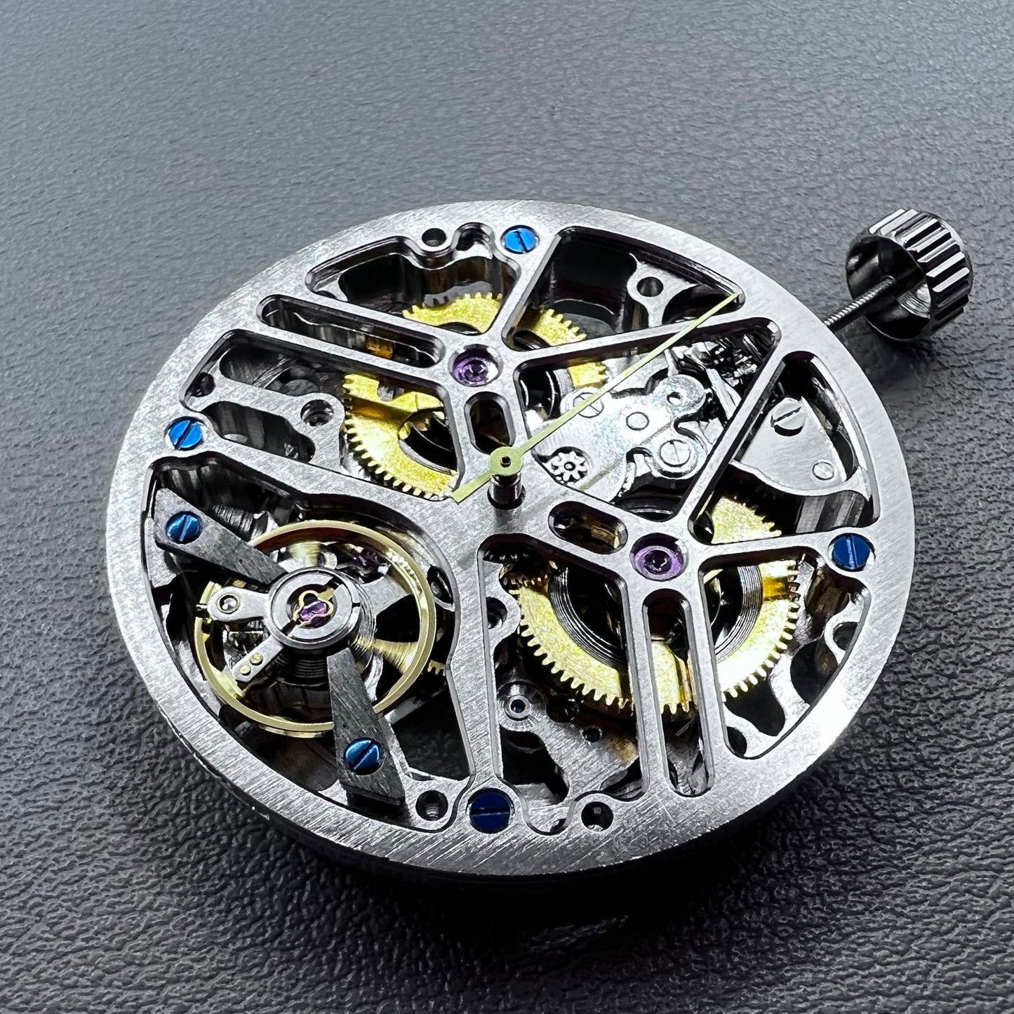 Silver Hollow Bare Balance Wheel Automatic Mechanical Movement #SL1911