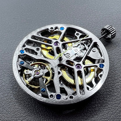 Silver Hollow Bare Balance Wheel Automatic Mechanical Movement #SL1911
