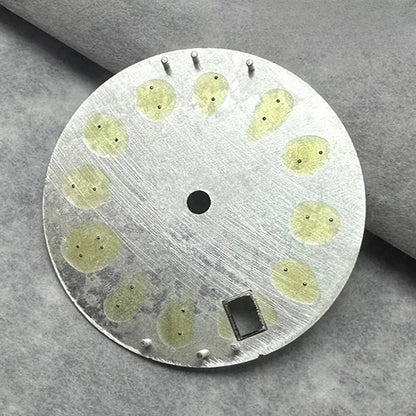 28.5mm Multicolor Date Window Green Luminous Dial For NH35  NH36/4R/7S Movement