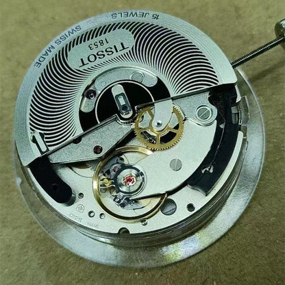 Swiss Made ETA C01.211 chronograph watch movement with 1853 white dial, precise mechanical timekeeping.