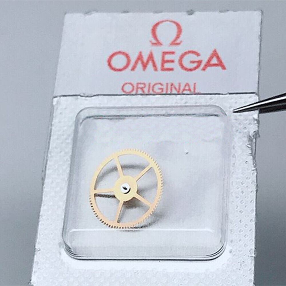 Original Omega 2627 small second wheel for precise watch movement repairs and restorations.