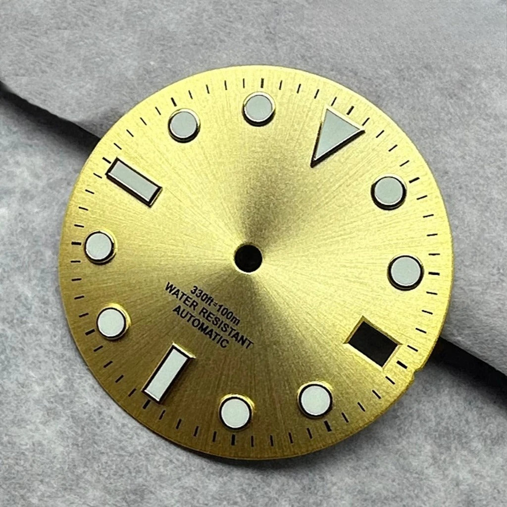 28.5mm Multicolor Watch Dial with Date Window Luminous Dial Fit NH35 /NH36/4R/7S
