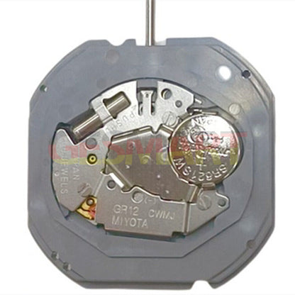 Miyota GR12 quartz watch movement, precise Japan-made replacement for 1S13, durable mechanism for repairs