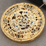 China Made HZ27AOB Golden Hollow Calendar Automatic Mechanical Movement