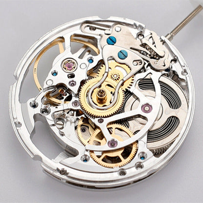 China Made HZ6600A Silver Hollow 3 Hands Automatic Mechanical Movement