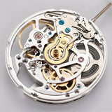 China Made HZ6600A Silver Hollow 3 Hands Automatic Mechanical Movement
