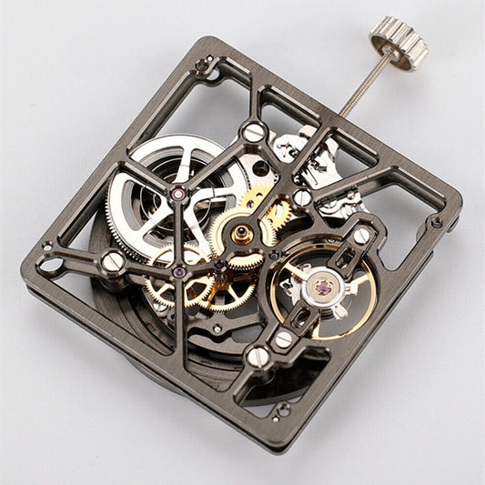 China Made 1B00D Roda de Balanço Oca Preta Nú Movimento Mecânico Automático