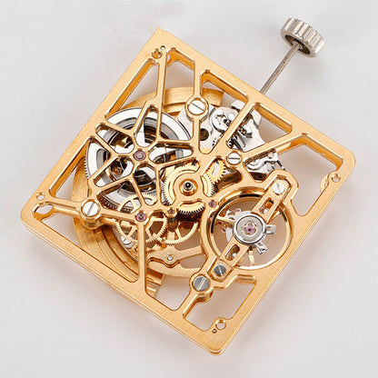 Mouvement mécanique automatique carré creux argent/doré/noir asiatique HZ1B02D