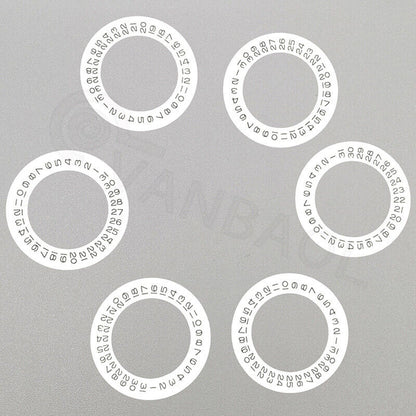 Date disk wheel for Tianjin Seagull 2824 watch movement, compatible with China 2836, 2813, 8215 models.