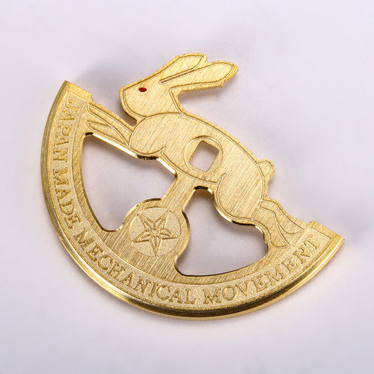 Rotor oscilante hueco dorado en forma de conejo para movimiento Miyota 8215