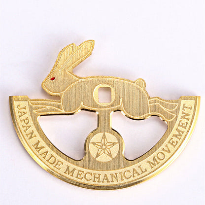 Rotor oscilante hueco dorado en forma de conejo para movimiento Miyota 8215