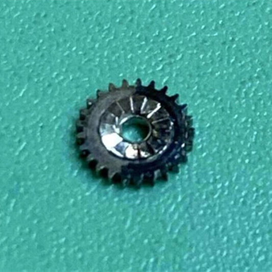 Swiss winding pinion for ETA C01.211 watch movement, precise disassembled component.