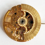 China Made Hollow Golden Automatic Mechanical Movement for Watch Repair Practice
