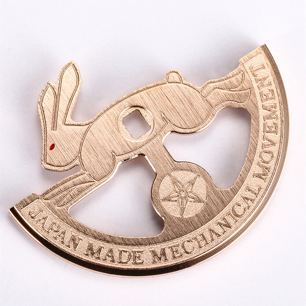 משקל מתנד רוטור ארנב חלול בצבע זהב ורוד לתנועת Miyota 8215