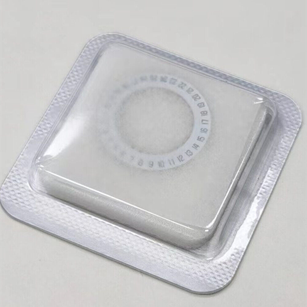 Disque de date blanc de fabrication suisse pour montre <tc>ETA</tc>956.412, date à 6 heures.
