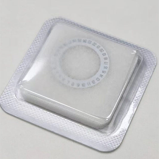 Disque de date blanc de fabrication suisse pour montre <tc>ETA</tc>956.412, date à 6 heures.