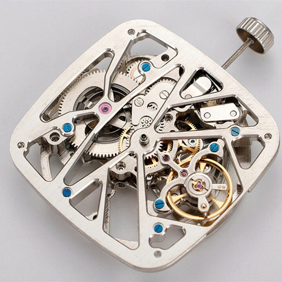 China Made M2771B Hollow Square Bare Balance Wheel Automatic Mechanical Movement