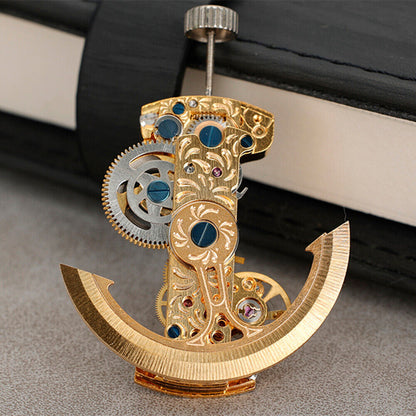 אסייתי LG0806B גלגל איזון חשוף מלבן זהוב תנועה מכנית אוטומטית