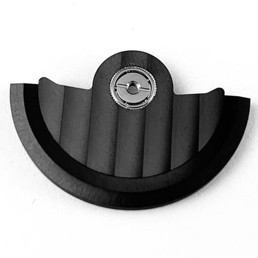 Black Line Wave carved rotor for Miyota NH35 NH36 watch movement, enhancing precision and style.