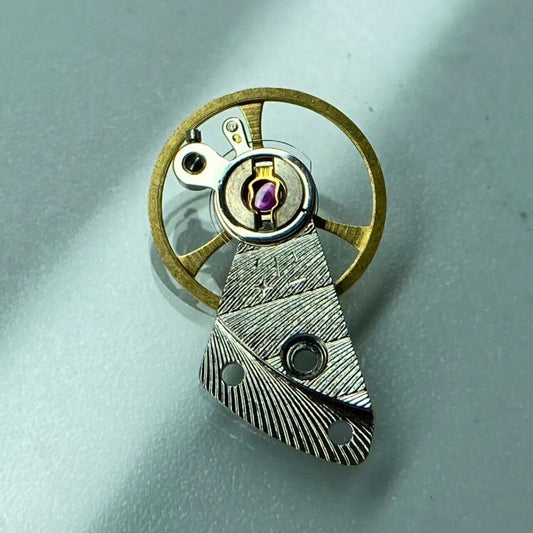 Complete balance wheel with splint for Tianjin Seagull ST16 movement, precise watch accessory part.