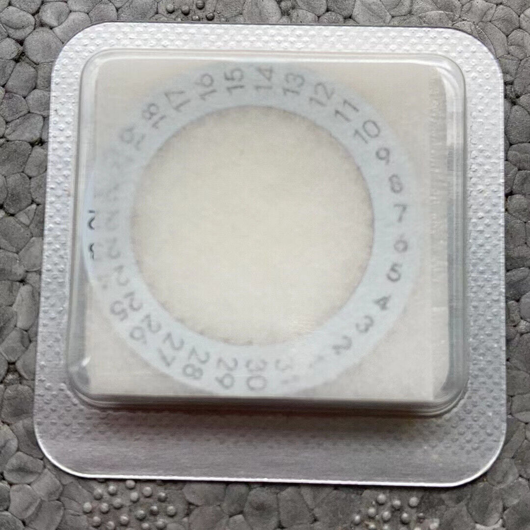 Swiss Made date disk wheel for Omega 8500A Quartz watch movement, precision replacement part.