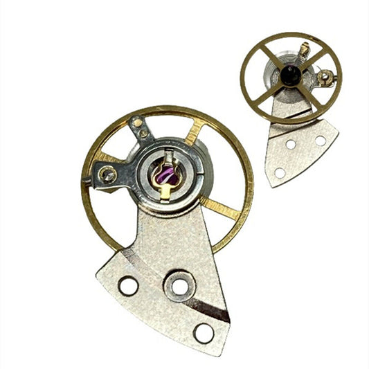 Complete Balance Wheel with splint for Mingzhu 2813 8205 watch movement, precision Chinese brand part.