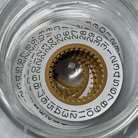 White Date Disk Wheel Date Wheel Fit for Ronda 705 Movement Watch Repair Part