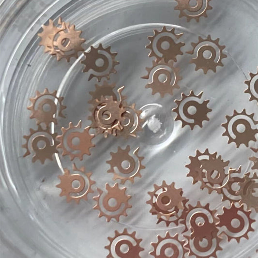 Date indicator driving wheels for Ronda 705/715/515/505 watch movements, precise fit and durability.