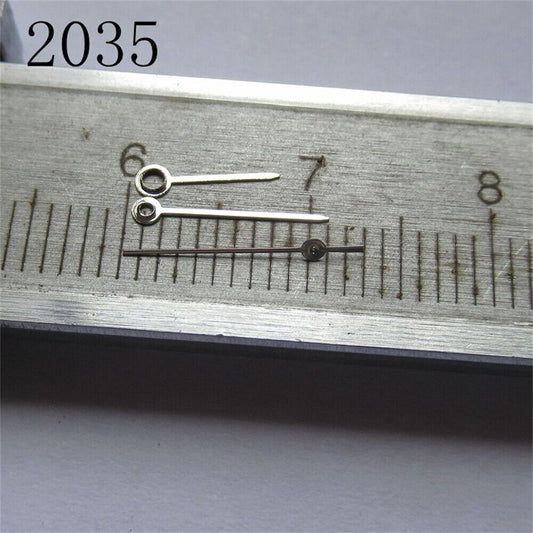 Aiguilles de montre argentées de 10 mm pour mouvements Miyota 2035, 2115, 2105 et 2305