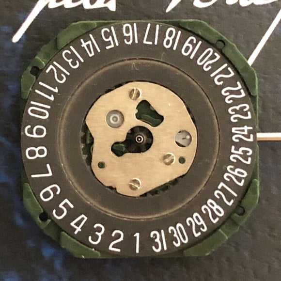 Black Dial Quartz Movement Miyota 2315 3 Hands Date@6 Movement with Watch Stem