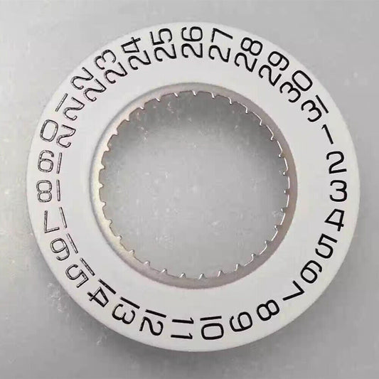 White Date Disk Wheel Date Wheel Date At 3 Fit for ETA F05.111 Watch Movement