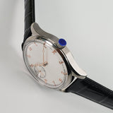 42mm Men Watch Seagull ST3600 Manual Chain Up Mechanical Movement White Dial#2