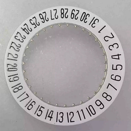 White Date Disk Wheel Date Wheel Date At 6 Fit for ETA F04.111 Watch Movement