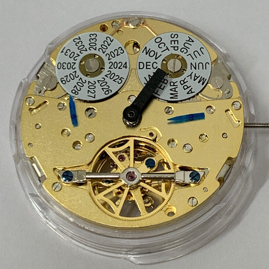 SHANGHAI Golden Mouvement mécanique automatique multifonctionnel Calendrier perpétuel