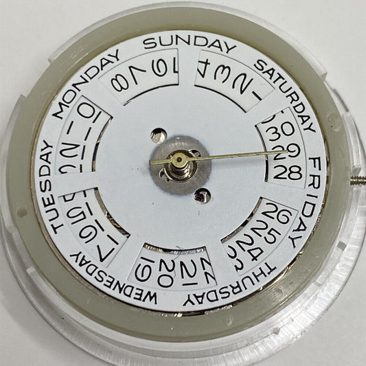 Asian Tianjin Seagull T16 watch with day-date function, automatic mechanical movement, white dial, elegant design.