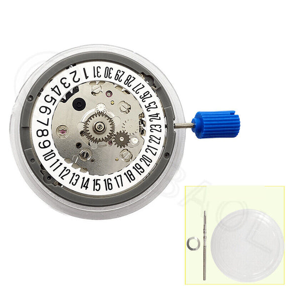 NH34 Automatic Mechanical GMT Movement Hacking Seconds White Disk Wheel Date@6