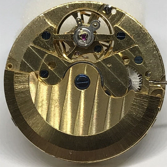 China made multifunctional automatic watch with mechanical movement and perpetual calendar at 12 o'clock position.