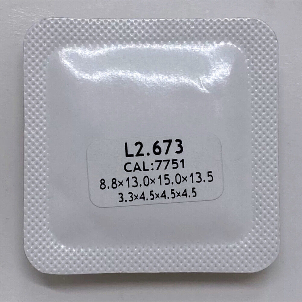 Blue polished no lume watch hands for ETA 7750 7751 movement, durable replacement.