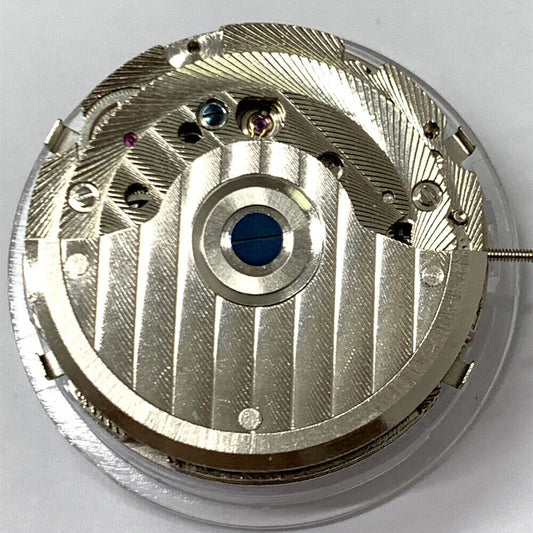 China Made automatic mechanical watch with multifunctional perpetual calendar at 12 o'clock, sleek design.