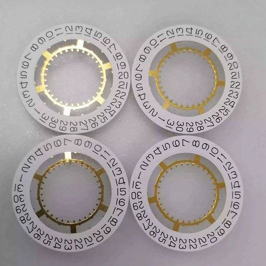 Genuine Swiss White Date Disk Wheel Date Wheel Date At 3 for Ronda 715 Movement