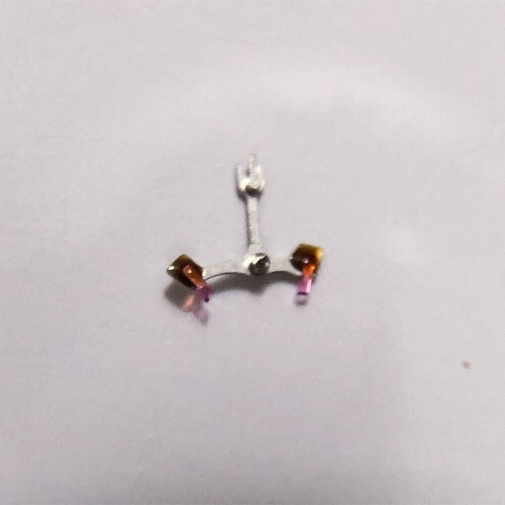 Silver pallet fork for Hangzhou 2189 watch movement, China made, compatible replacement part.