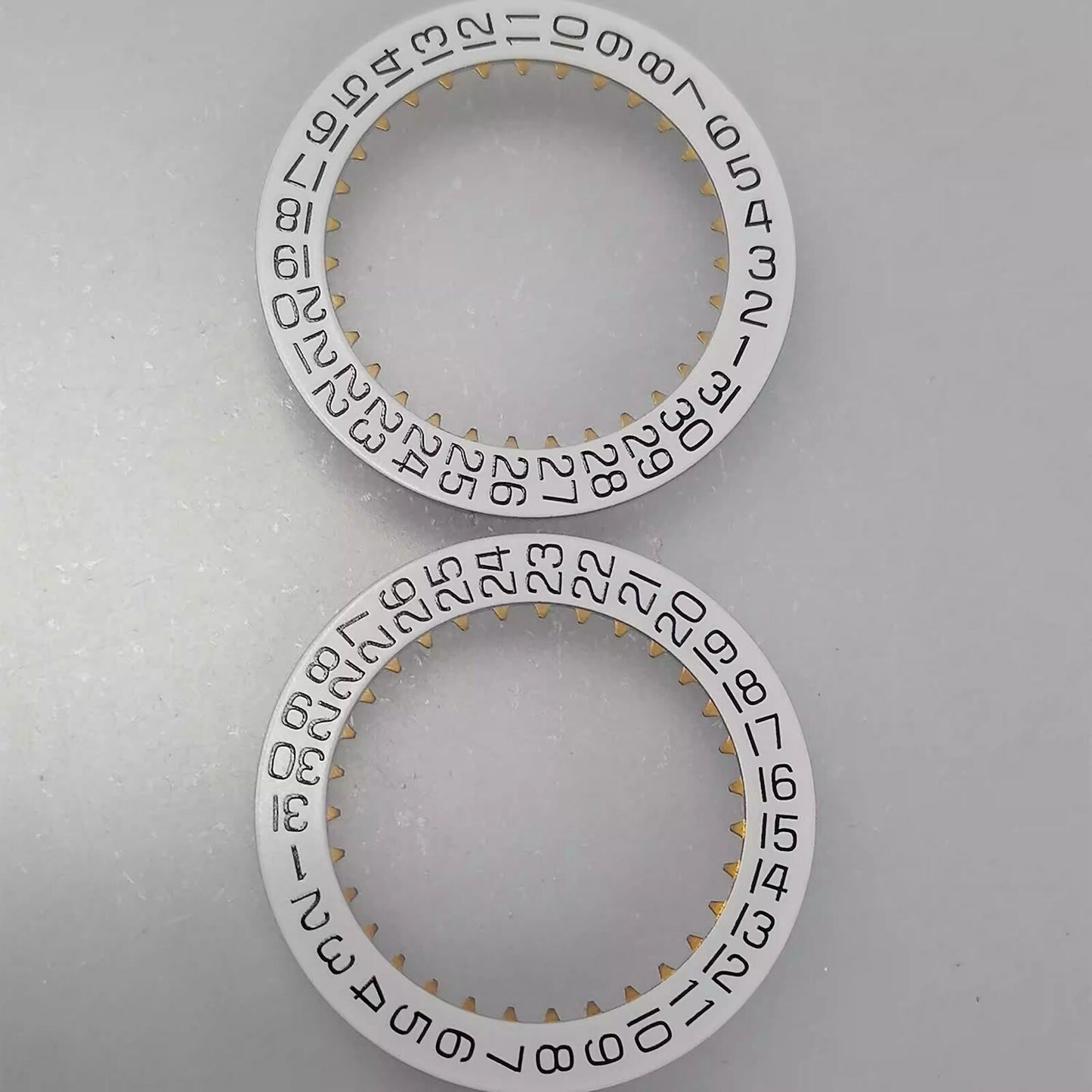 Disque de date blanc de fabrication suisse, roue de date à 3 heures pour mouvement de montre <tc>ETA</tc>7750