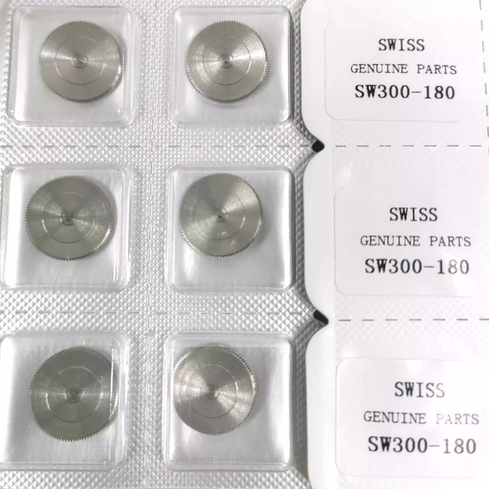 Barrel with complete mainspring for Swiss SW300 watch movement, precision part SW300-180.