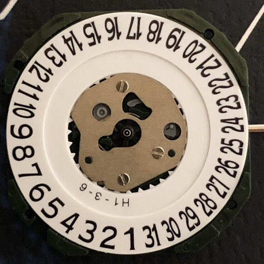 White Dial Quartz Movement Miyota 2315 3 Hands Date@6 Movement with Watch Stem