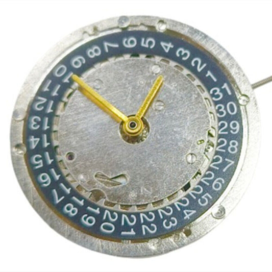 Asian Shanghai watch accessory with black dial, 3 hands, multifunctional automatic mechanical movement.