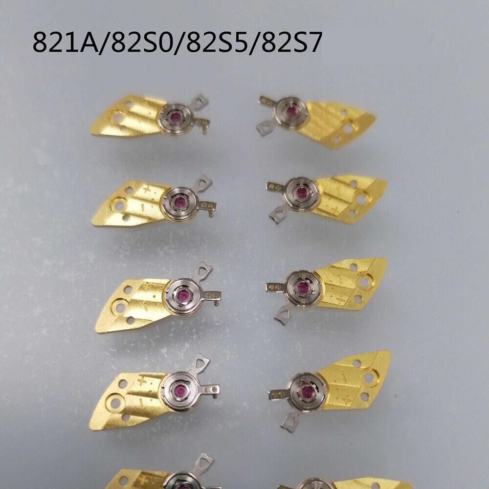 Golden Splint of Balance Wheel for Miyota 821A/82S0/82S5/82S7 watch movement, precision fit.